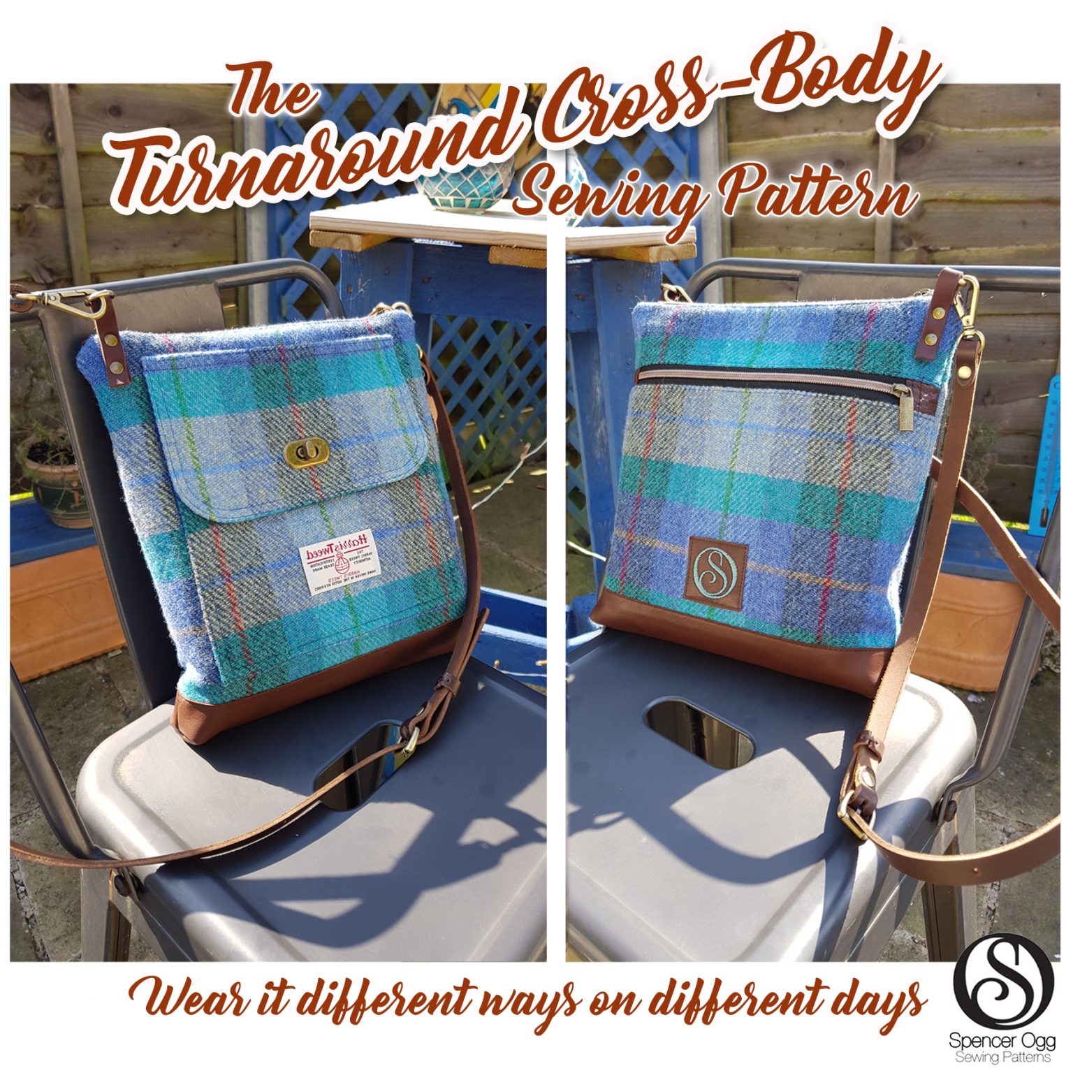 The Turnaround Cross-Body Bag PDF Bag sewing pattern - SpencerOgg